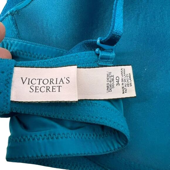 Victoria's Secret Pretty Teal Lightly-lined Full-coverage Bra 34D - Picture 6 of 9